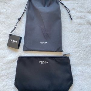 Cosmetic Prada Bag, Perfect for traveling, Good sizing, Comes with cover
